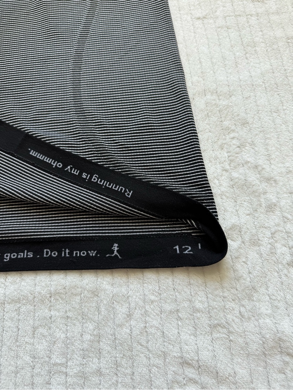 lululemon athletica Black & Gray Fine-Stripe Racerback Crop Tank - Picture 6 of 6